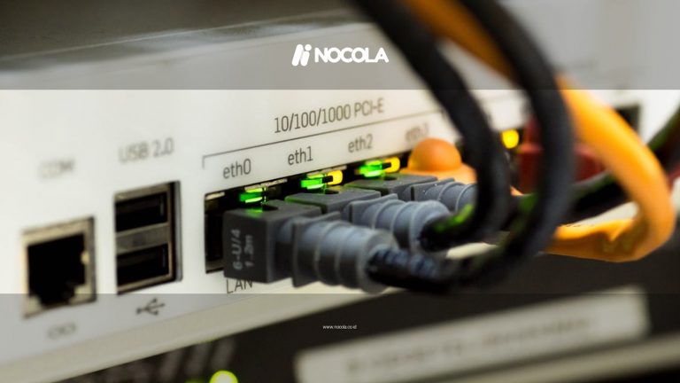 Detailed close-up of ethernet cables and network connections on a router, showcasing modern technology.